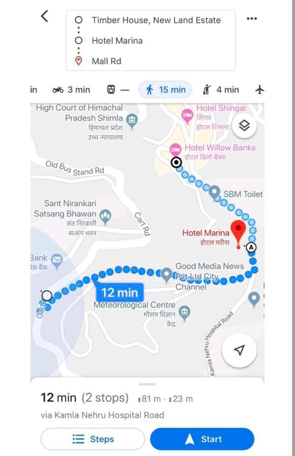 Mountain Zest-Simla Royale Near Mall Road-Free Pickup From Railway Station Simla Buitenkant foto
